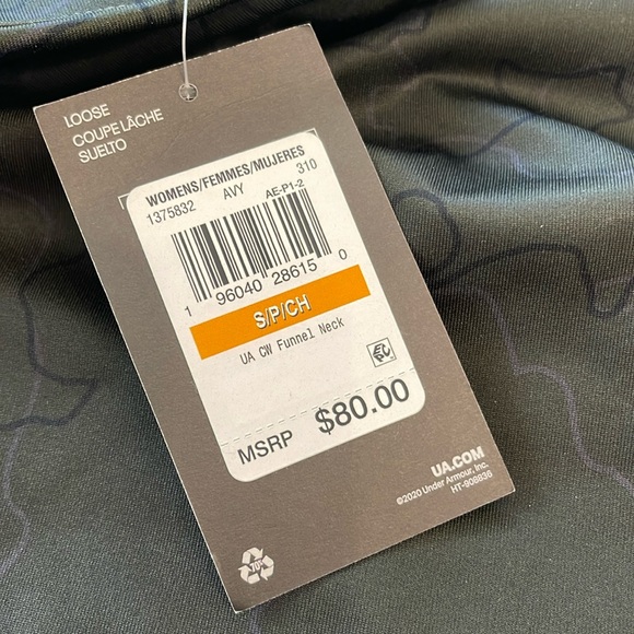 Under Armour Top Cold Weather Funnel Neck Green Size Small NWT - Picture 15 of 17